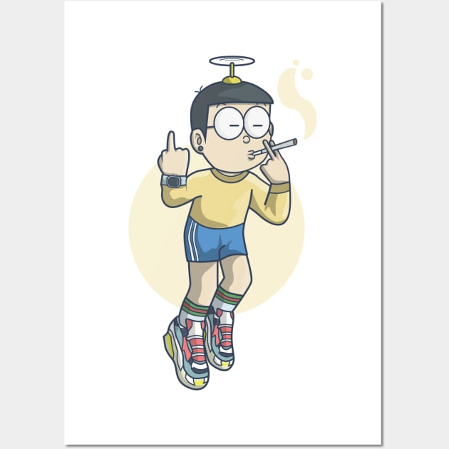 Nobita Wall Art by dbcreations25